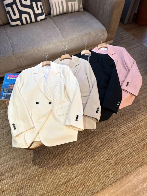 Double Breasted Loose Blazer